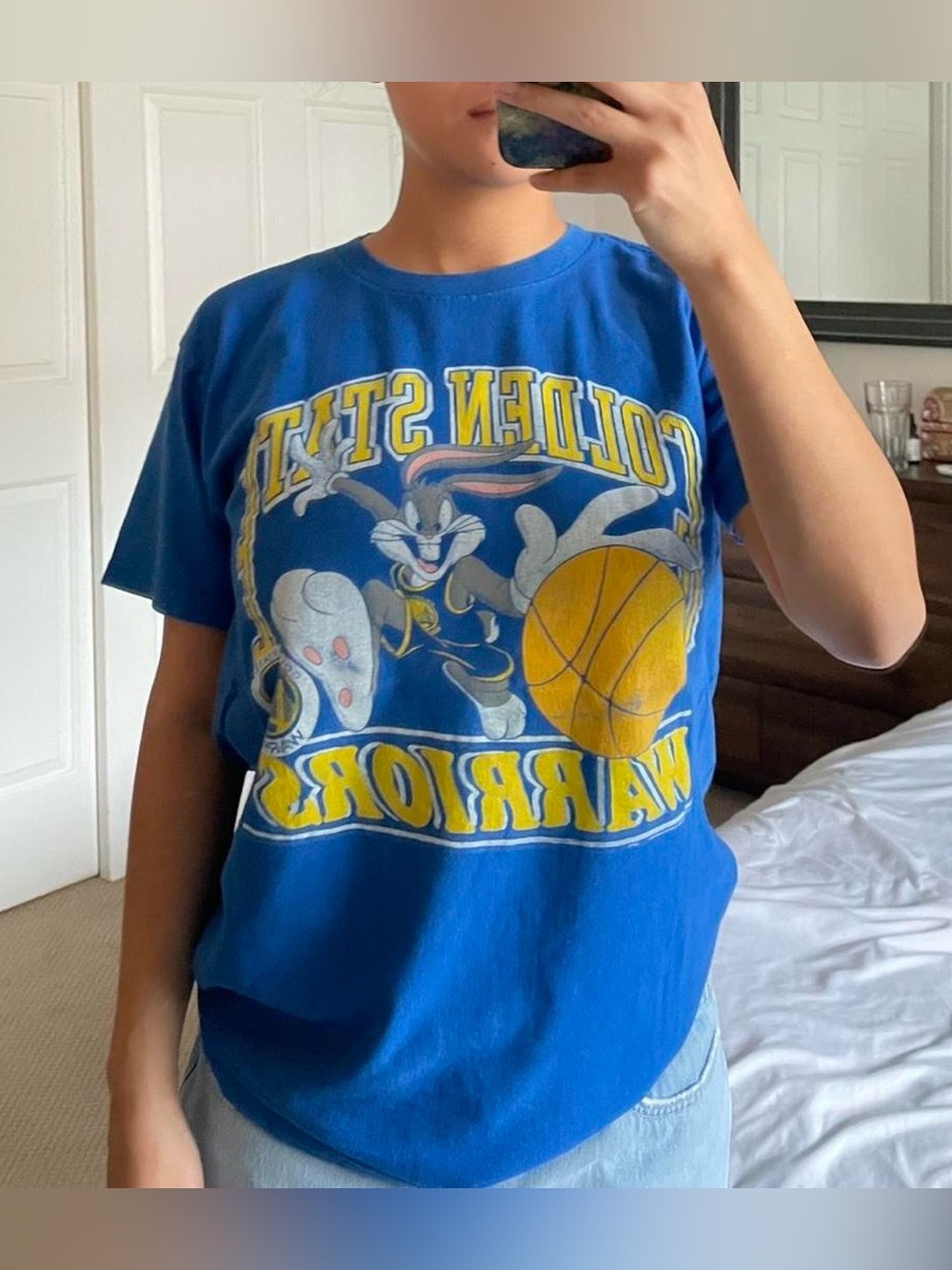 Golden State Warriors blue graphic tee